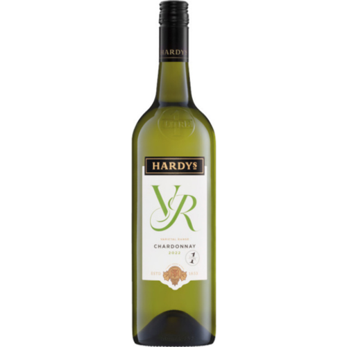 ♦ 6-Pack | 2022 | Hardys VR 1 Litre Chardonnay | Wine of South Australia  (6 x 1 Litre Bottles)