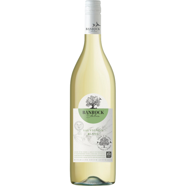 ♦ 6-Pack | 2023 | Banrock Station 1 Litre Sauvignon Blanc | Wine of South Australia (6 Bottles)