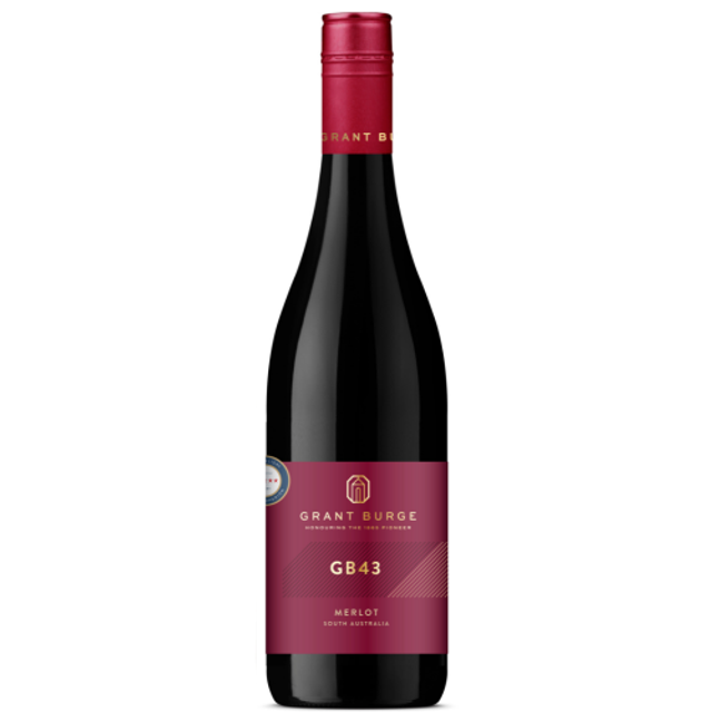 ♦ 6-Pack | 2021 | Grant Burge GB43 Merlot | Wine of South Australia (6 pack)