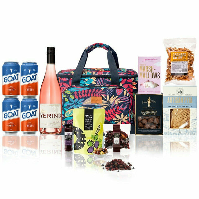 Cheaper Buy The Dozen Hampers > Chocolate & Sweet Hampers Picnic Cooler Bag Gift Hamper Buy Cheap Wine Online