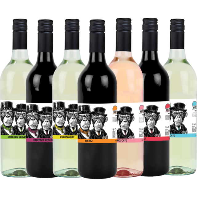 Cheaper Buy The Dozen Mixed Wine 2021 | 2 Monkeys Tasting Pack | Award winning | 5 Star Winery (12 Bottles) Buy Cheap Wine Online