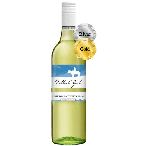 Cheaper Buy The Dozen White Wine Default 2021 | Outback Jack Semillon Sauvignon Blanc | 4 Star Winery | Wine of Australia (12 Bottles) Buy Cheap Wine Online
